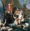 Leon-Auguste-Adolphe Belly, (1827 - 1904) "Ulysses and the sirens"