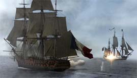 Catch ot the english boat Kent by corsair Surcouf